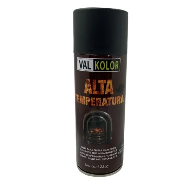 SPRAY EN AEROSOL VALKOLOR ALTA TEMPERATURA NEGRO 250G